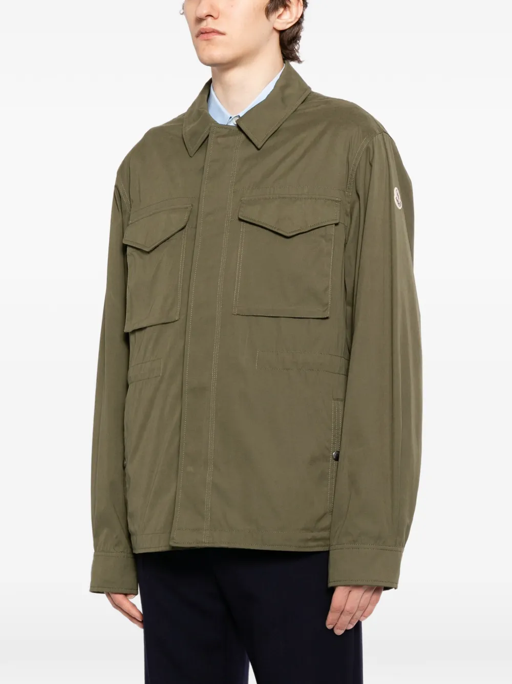  Moncler Roquille 3-in-1 Reversible Down Shirt Jacket - Green 