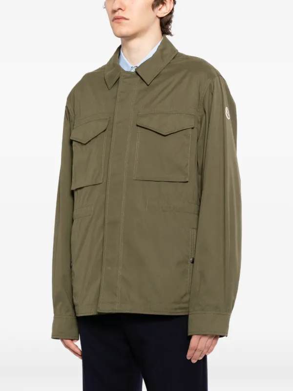 Moncler Roquille 3-in-1 Reversible Down Shirt Jacket | Green