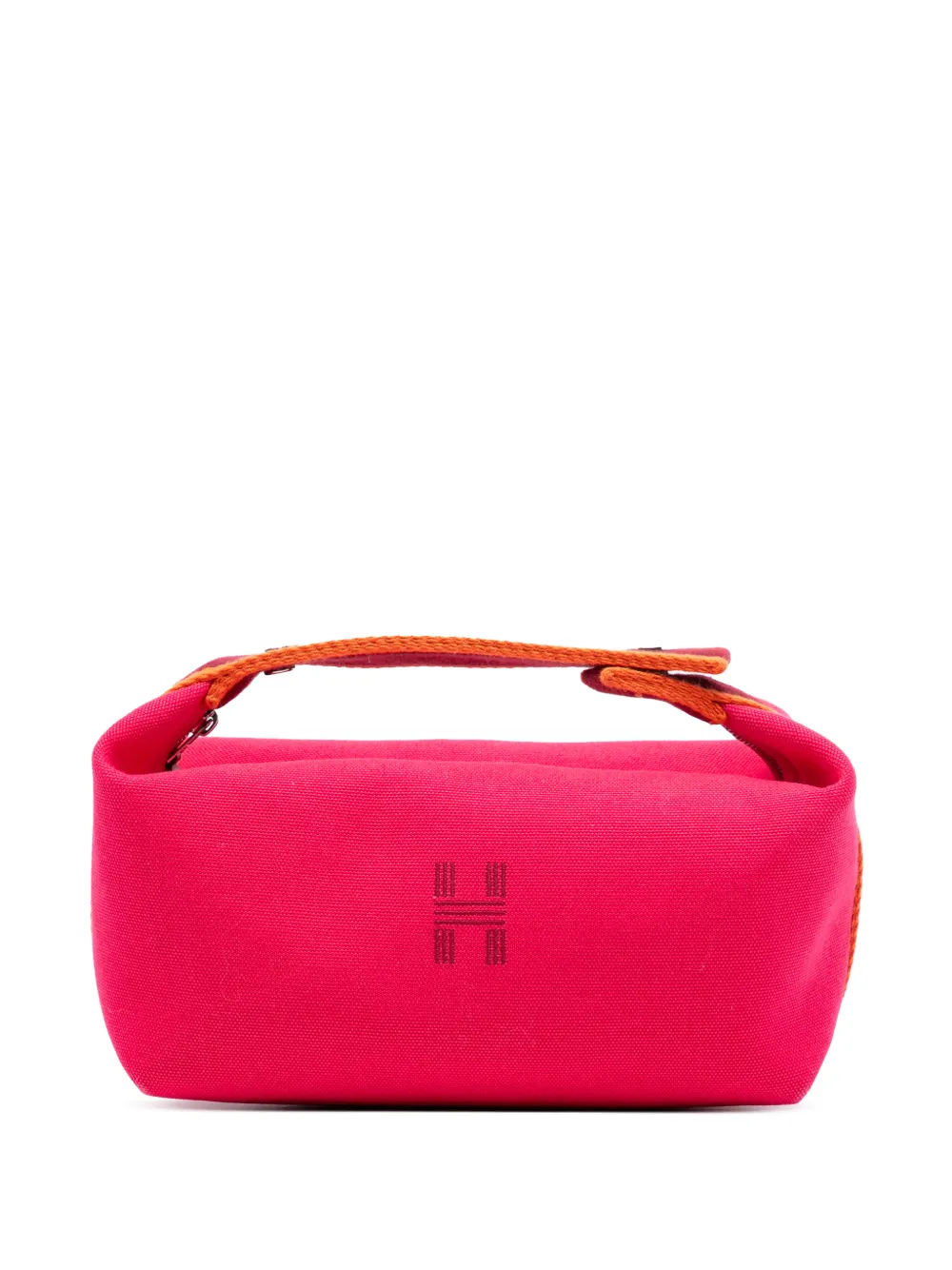 Hermès Pre-Owned 2021-2025 Small Toile Bride A Brac Case vanity bag - Rosa