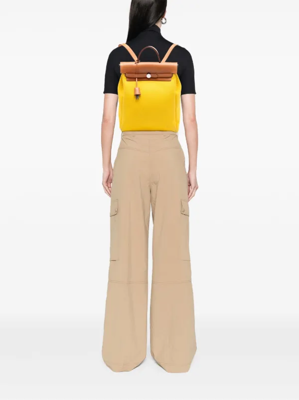 Hermès Pre-Owned 2021 Toile Herbag A Dos Zip Retourne  display picture 1
