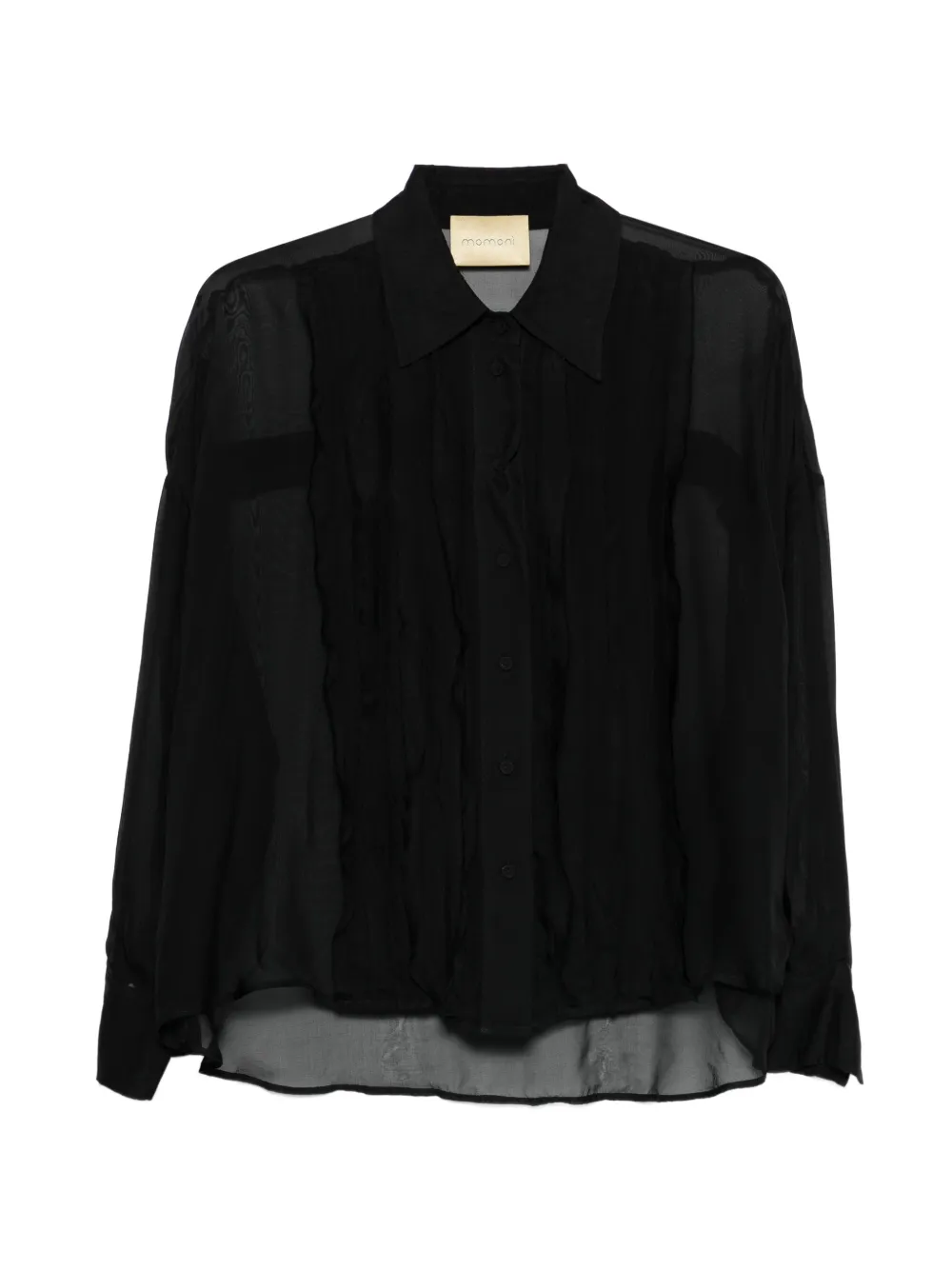 Momoni Lucia buttoned bouse - Nero