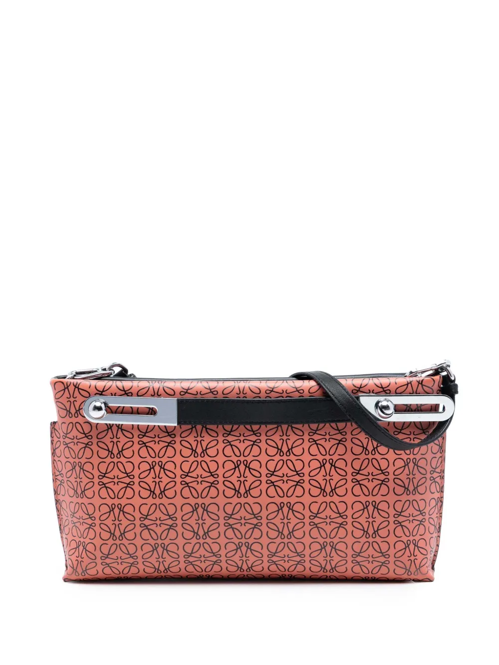 Loewe Pre-Owned 2010-2025 Small Repeat Anagram Leather Missy satchel - Arancione