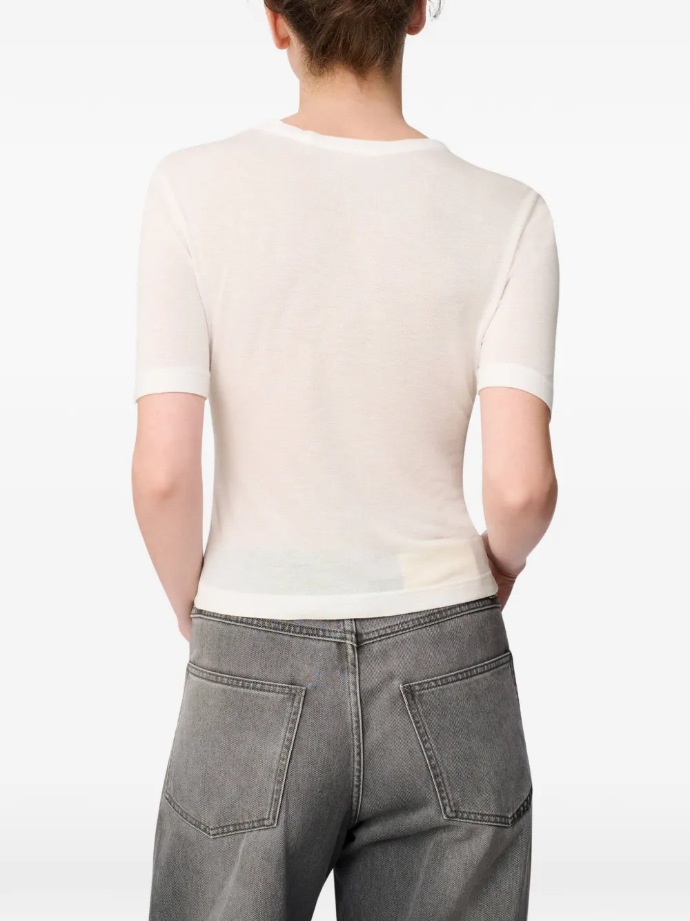 Axel Arigato Top met logodetail Wit