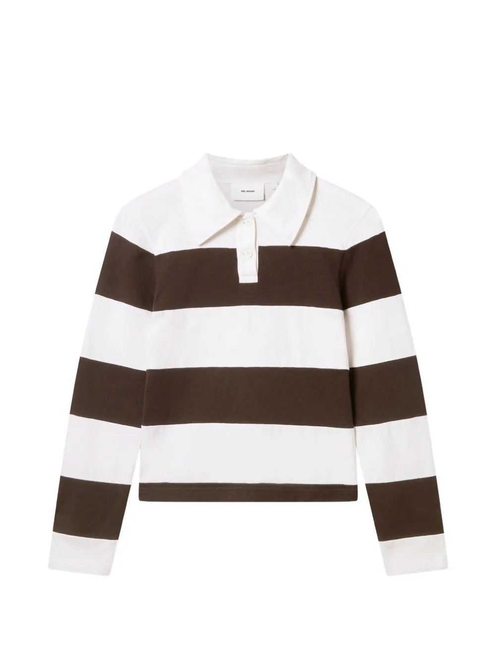 Axel Arigato Karla striped-pattern polo top - Bianco