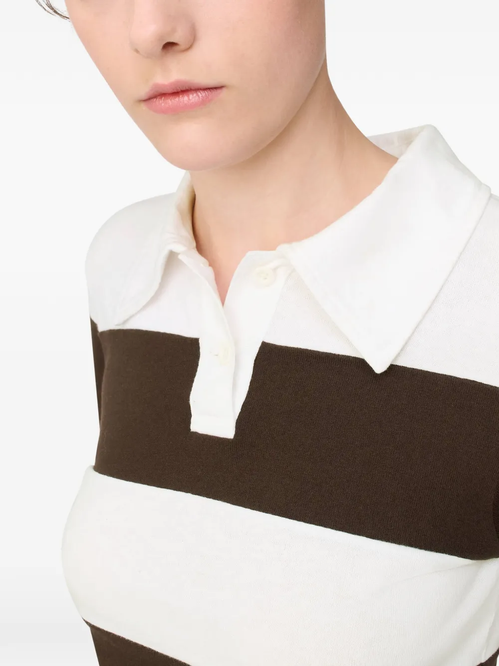 Axel Arigato Karla gestreept poloshirt Wit