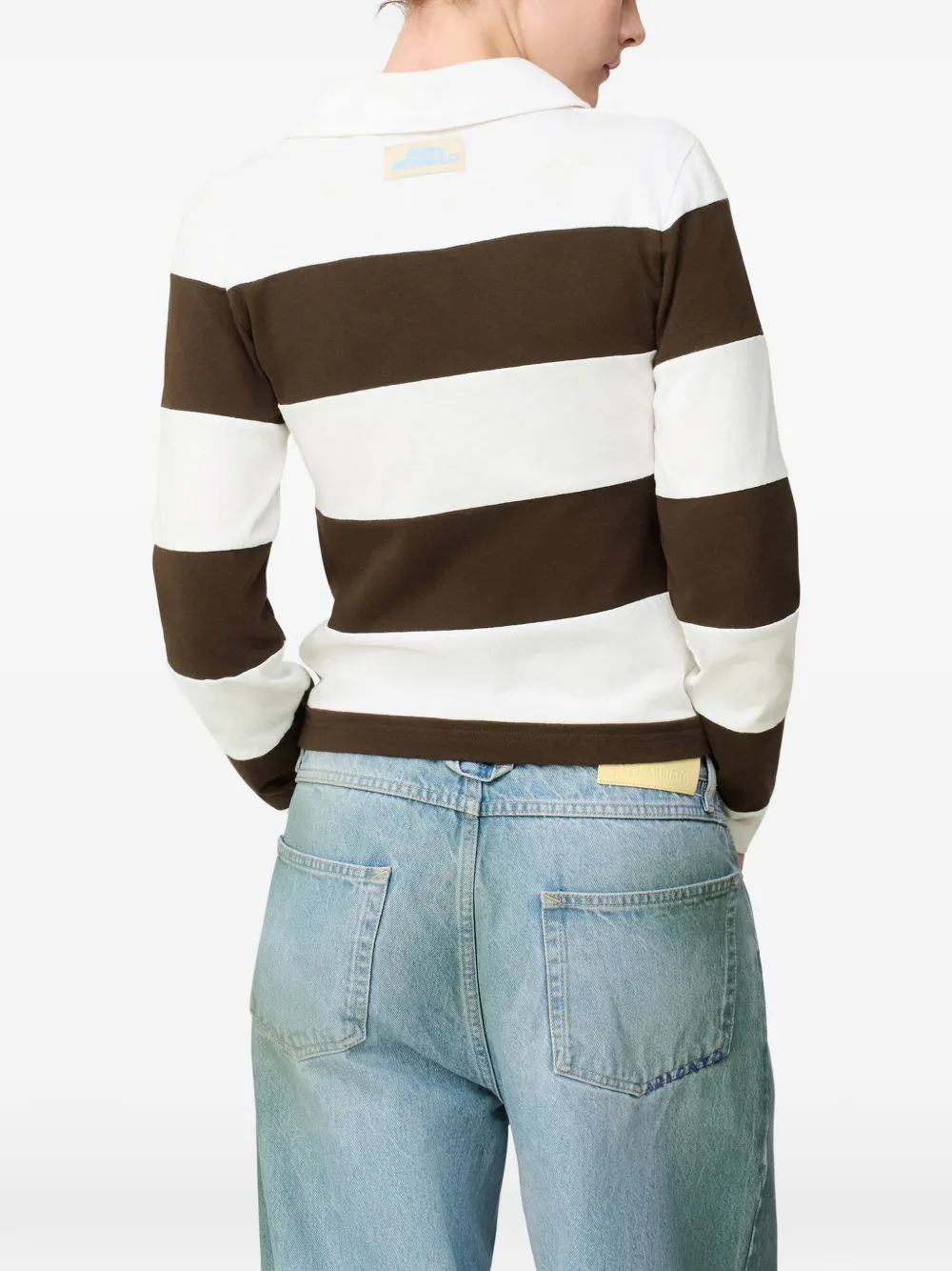 Axel Arigato Karla gestreept poloshirt Wit