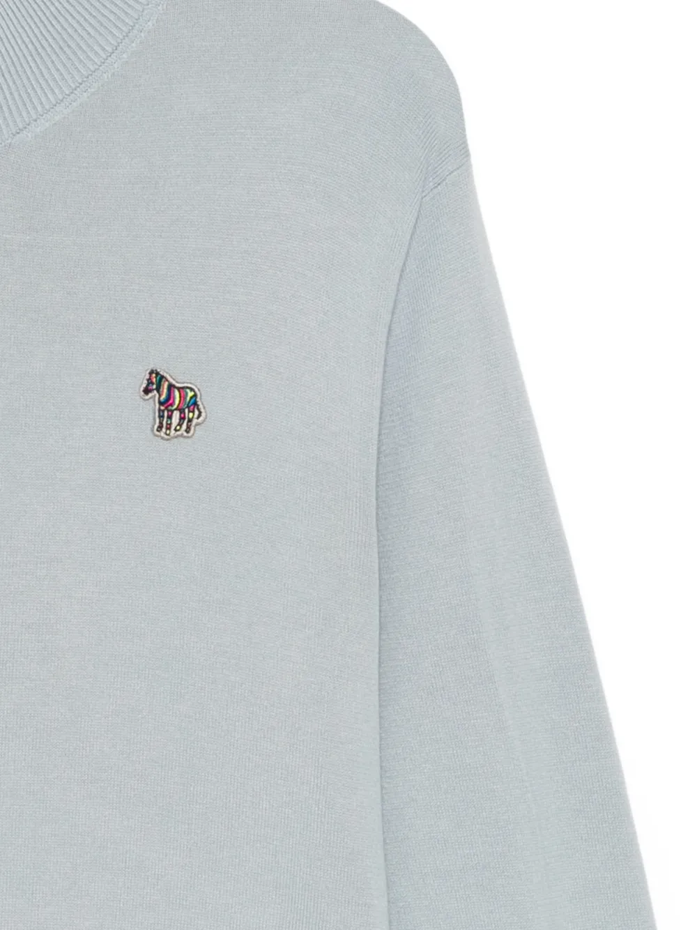 PS Paul Smith Katoenen trui met zebraprint Blauw