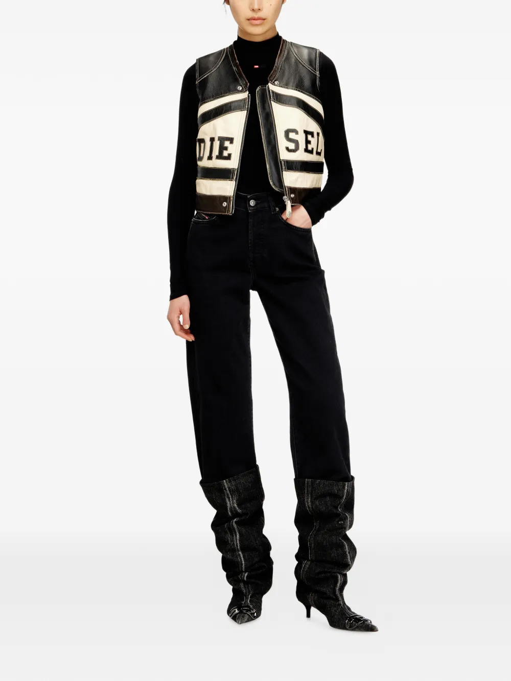  Diesel L-flycou-20th Gilet - Black 