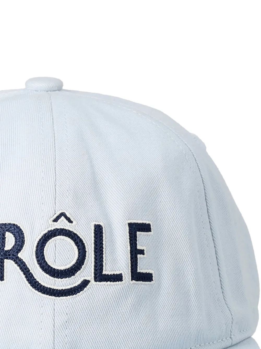 Drôle De Monsieur Hoed met geborduurd logo Blauw