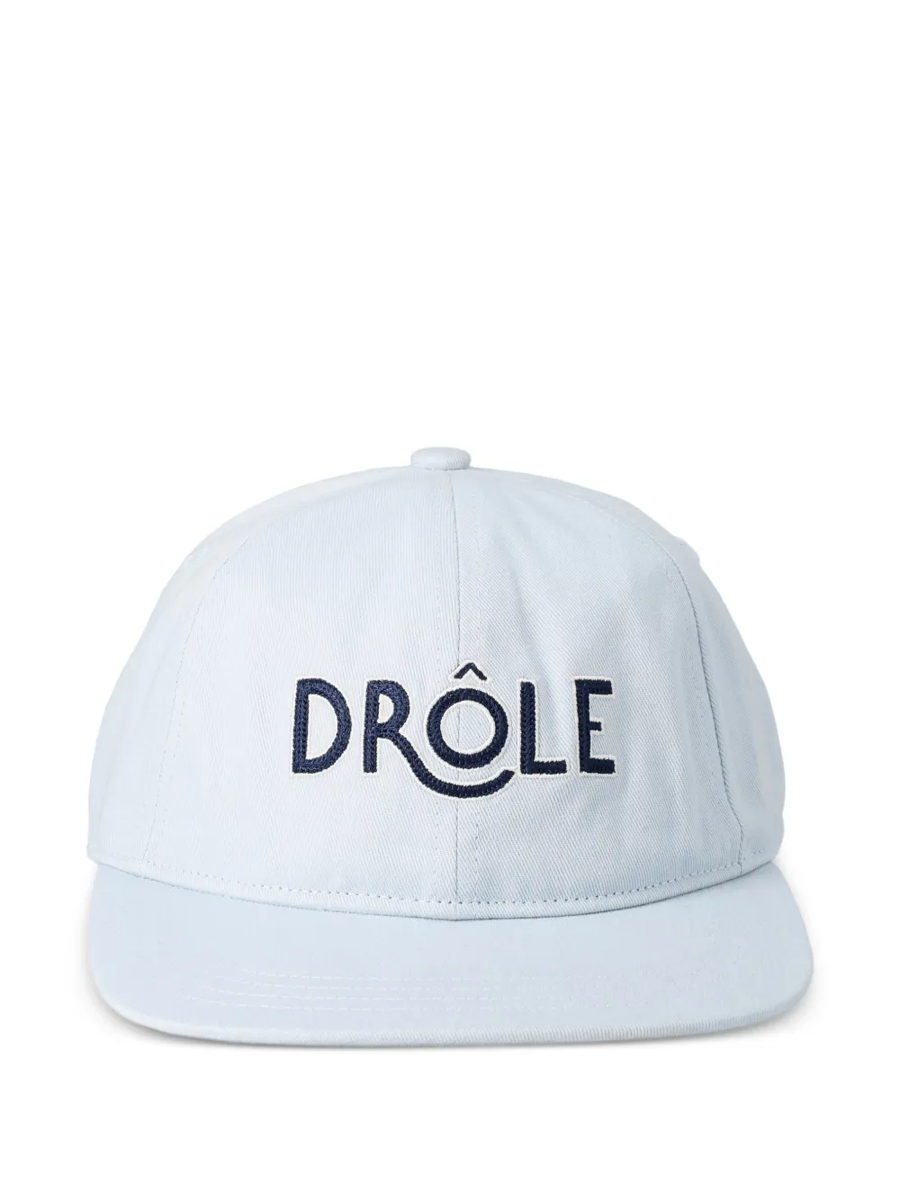 Drôle De Monsieur Hoed met geborduurd logo Blauw