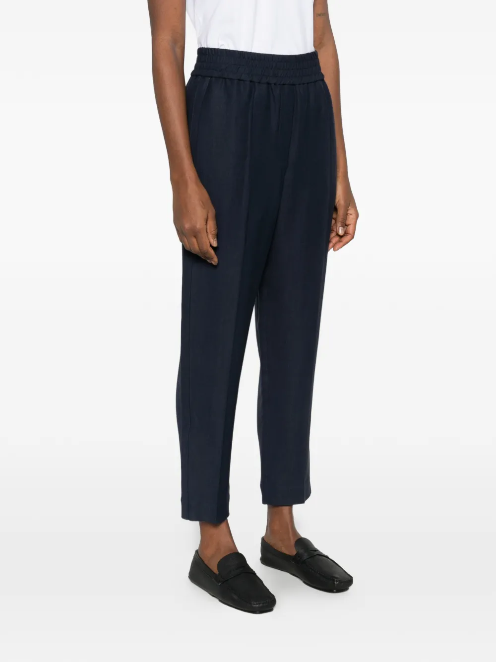  Brunello Cucinelli Elasticated-waistband Trousers - Blue 