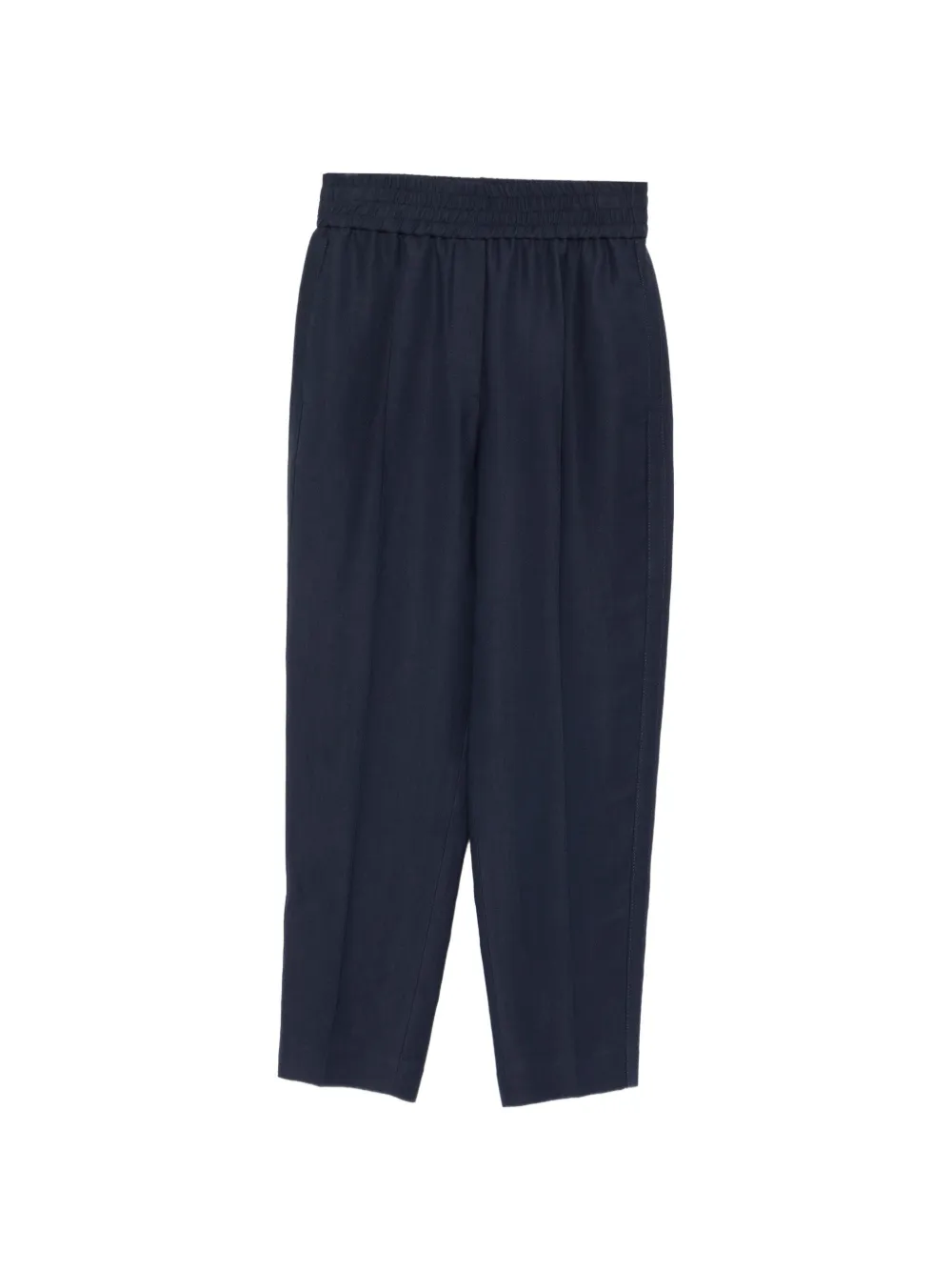Brunello Cucinelli elasticated-waistband trousers - Blu