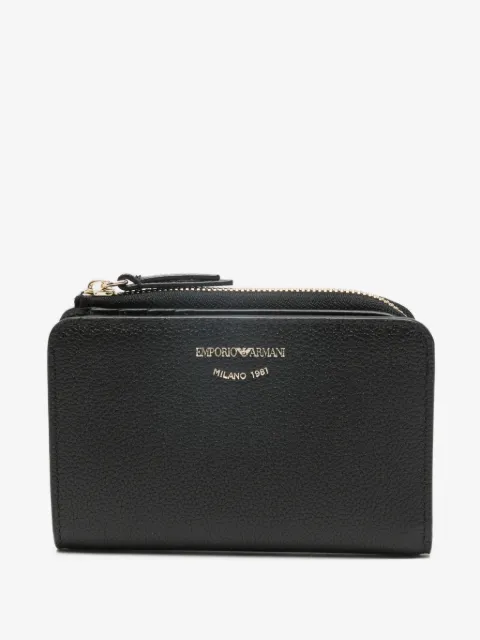 Emporio Armani zip leather wallet
