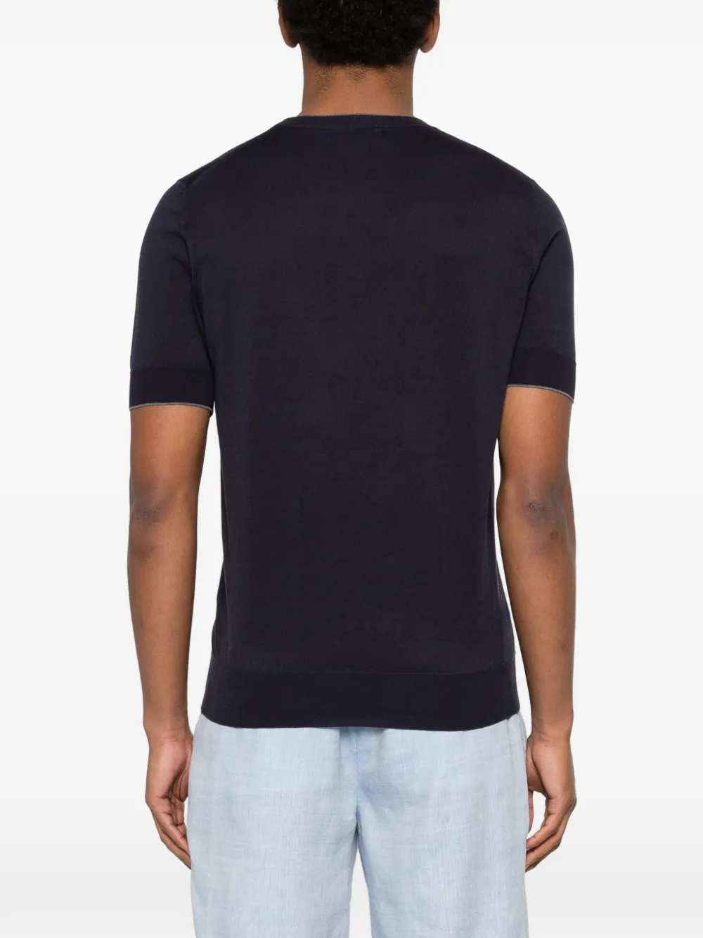 Brunello Cucinelli T-shirt met korte mouwen Blauw