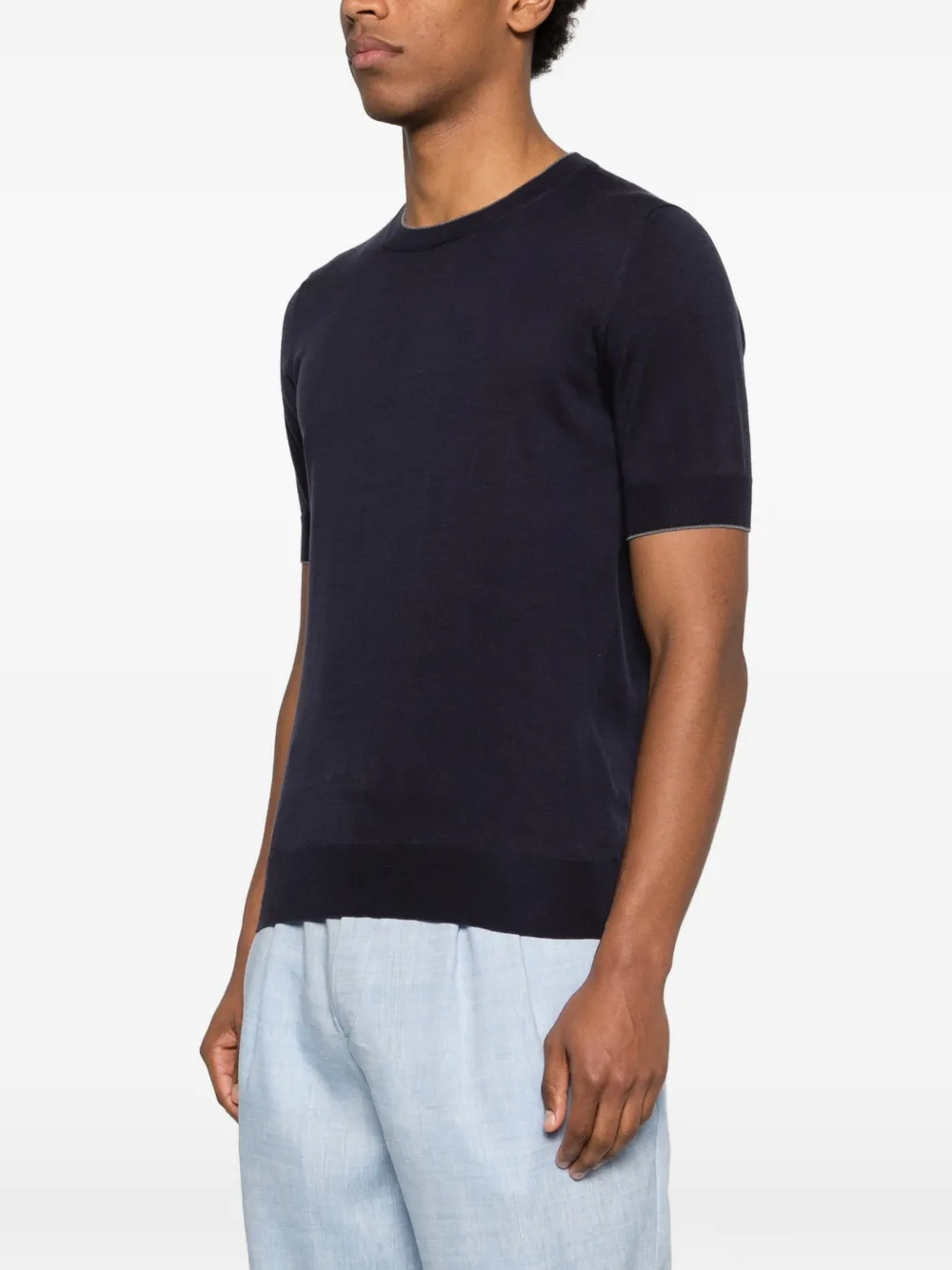 Brunello Cucinelli T-shirt met korte mouwen Blauw
