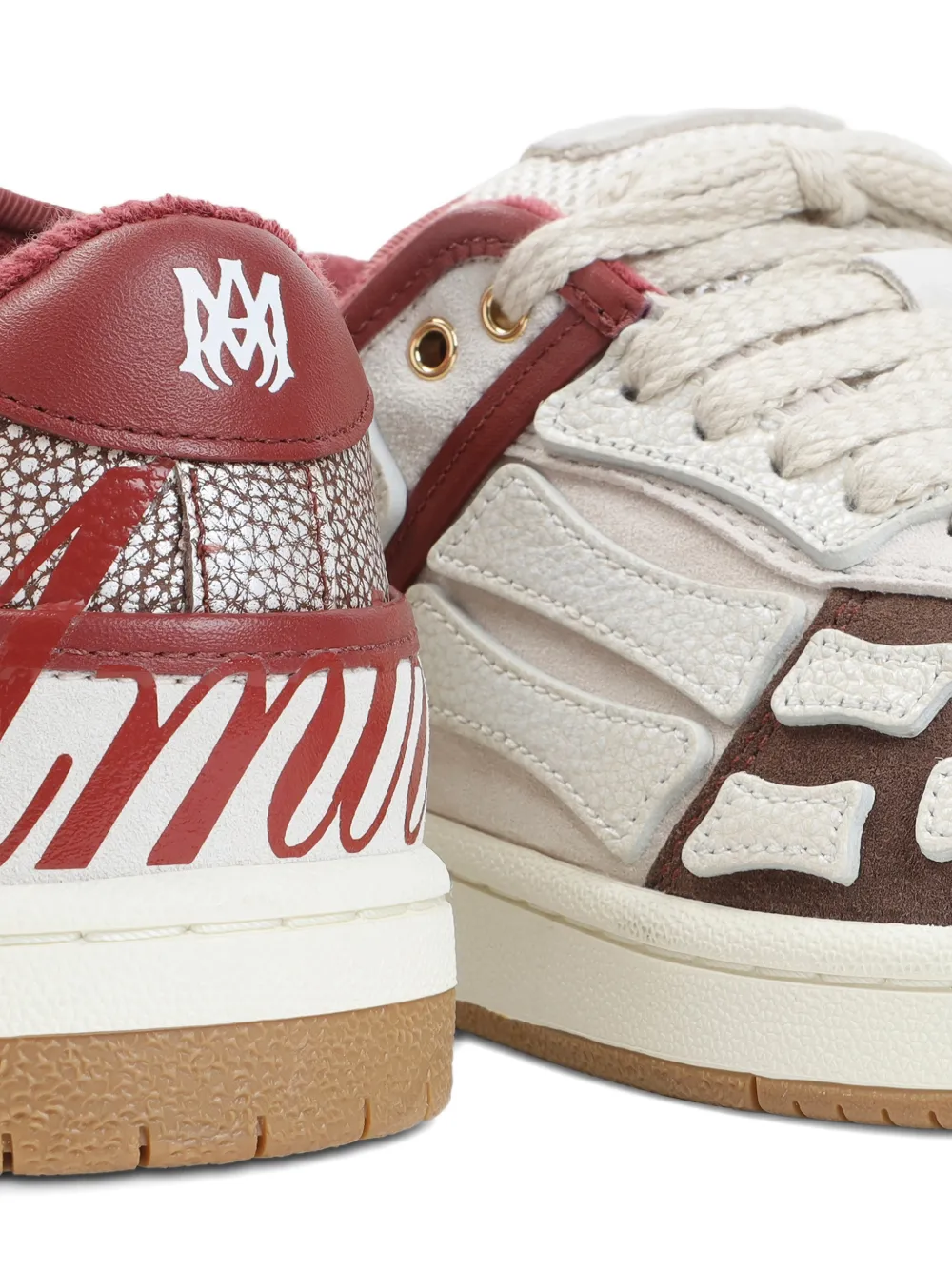 AMIRI Skeleton panelled trainers Wit