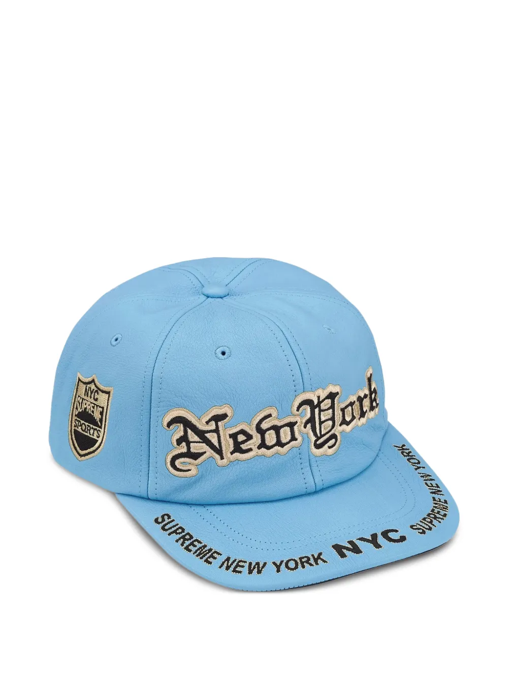 Supreme New York leather cap - Blu