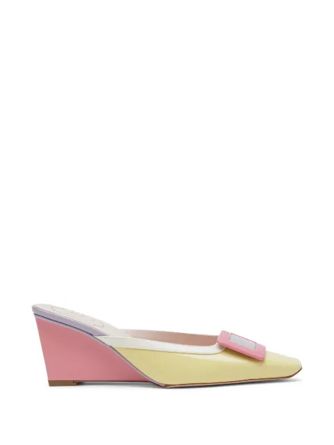 Roger Vivier Belle Vivier buckle wedge mules