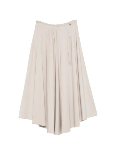 Agnona buckle-detail midi skirt