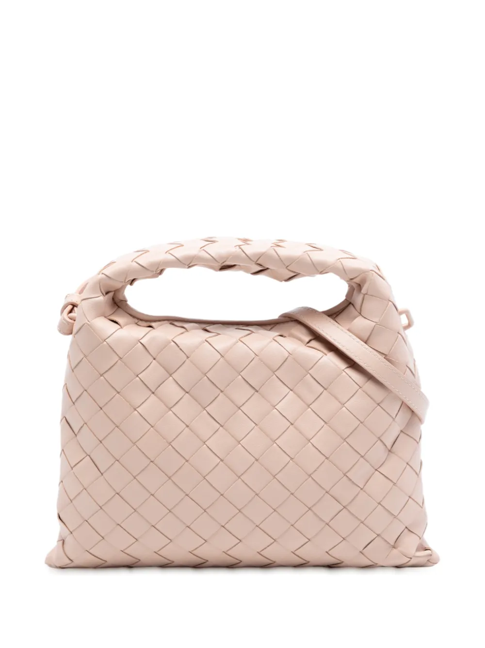 Bottega Veneta Pre-Owned 2012-2025 Mini Calfskin Intrecciato Hop satchel - Rosa