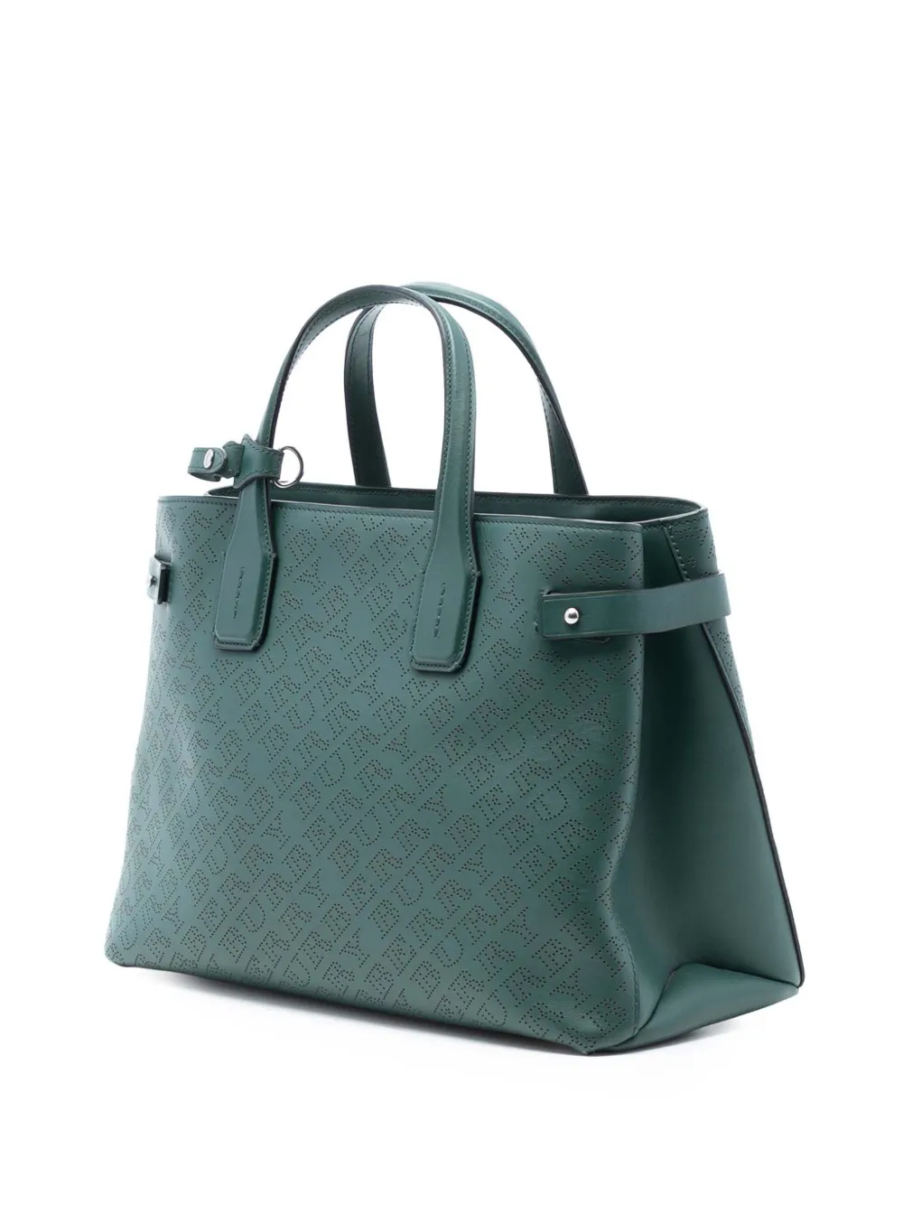 2000-2017 Medium Perforated Leather Banner Satchel