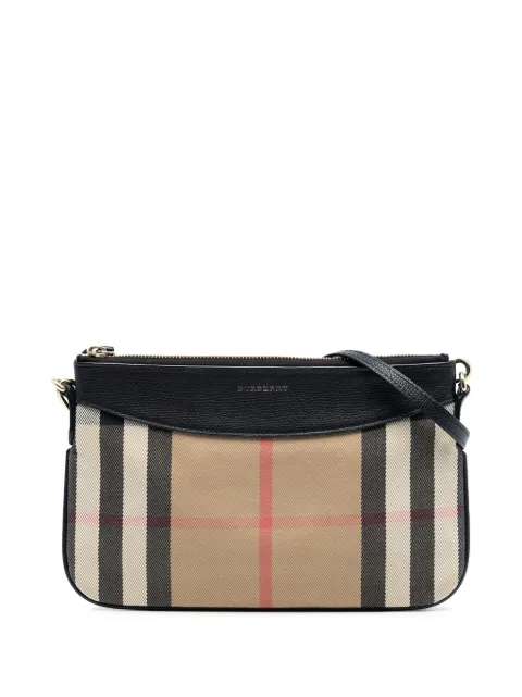 Burberry Pre-Owned 2000-2017 ハウスチェックキャンバス ペイトン ショルダーバッグ