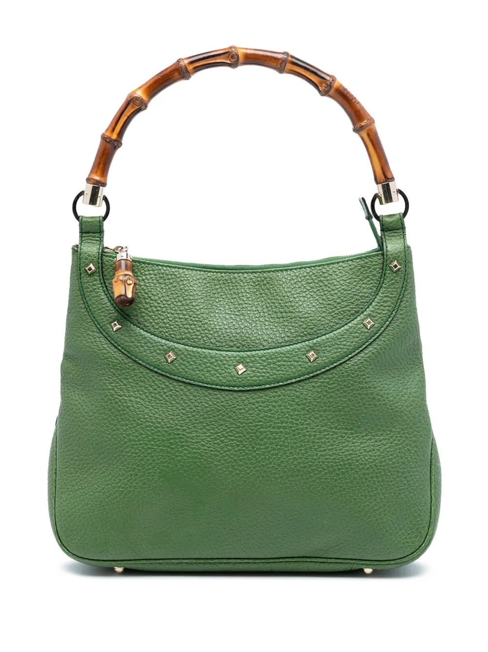 Gucci Pre-Owned 2000-2015 Leather Bamboo Anita handbag - Verde