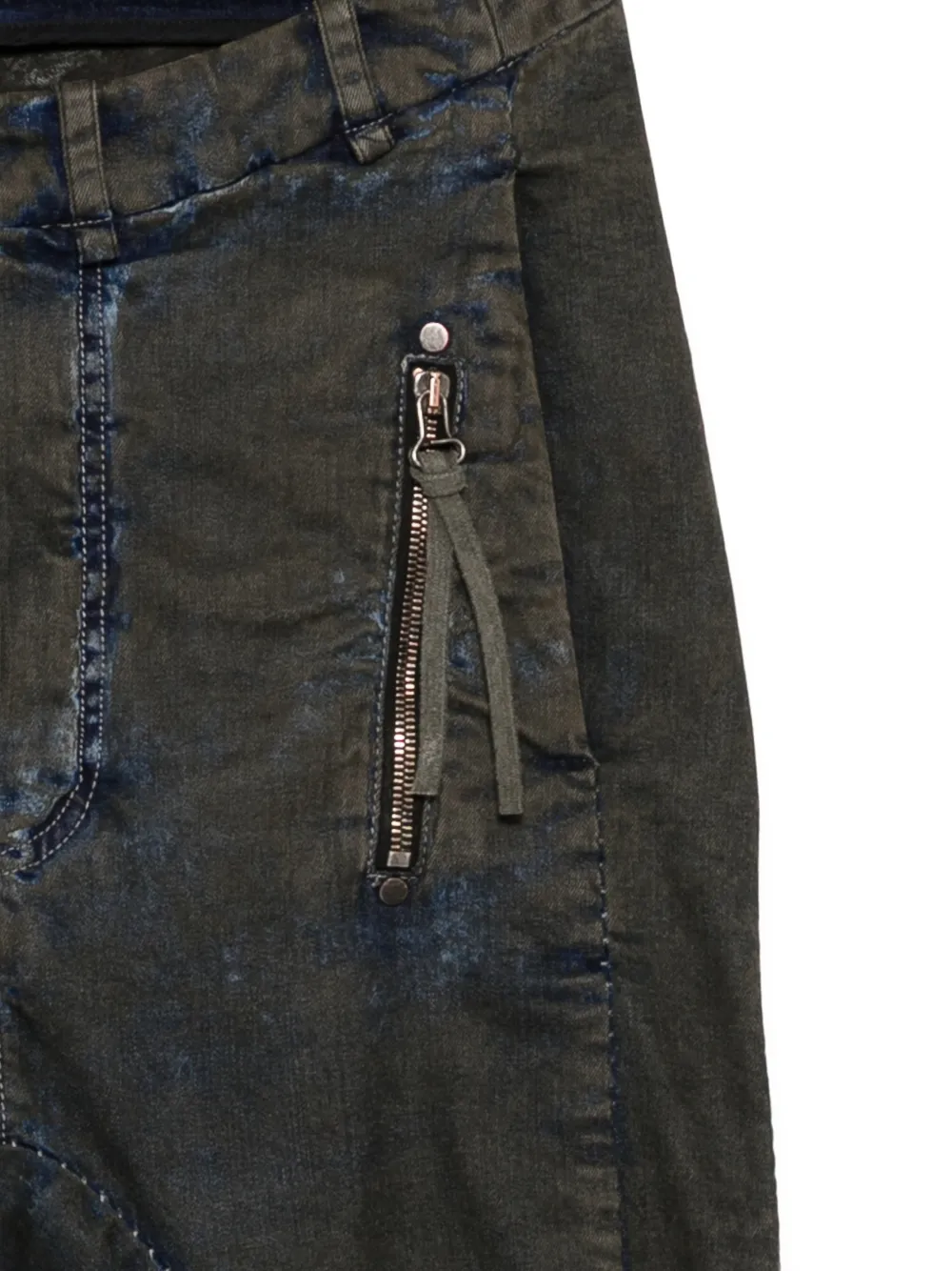  Masnada Zip-detail Jeans - Brown 