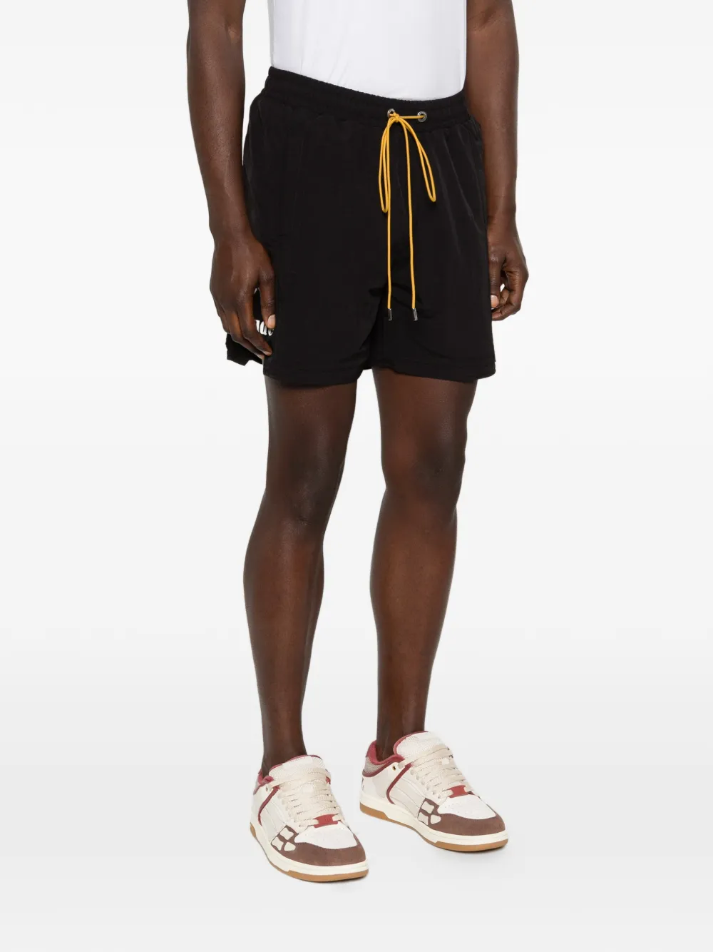 RHUDE Shorts met logodetail Zwart