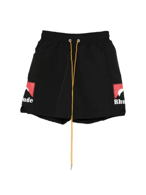 RHUDE logo-detail shorts