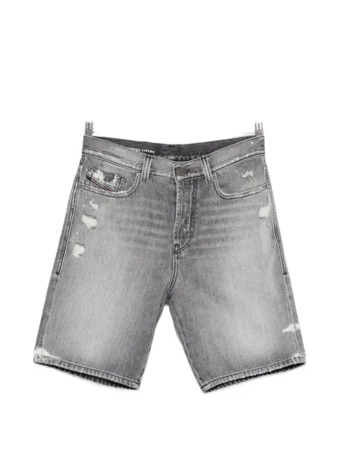 Diesel ripped denim shorts