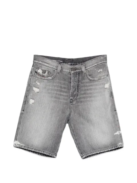 Diesel ripped denim shorts