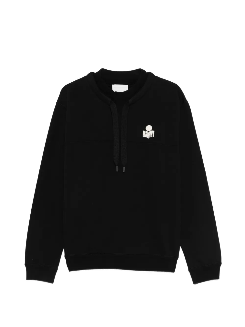 MARANT Merone drawstring logo sweatshirt - Schwarz