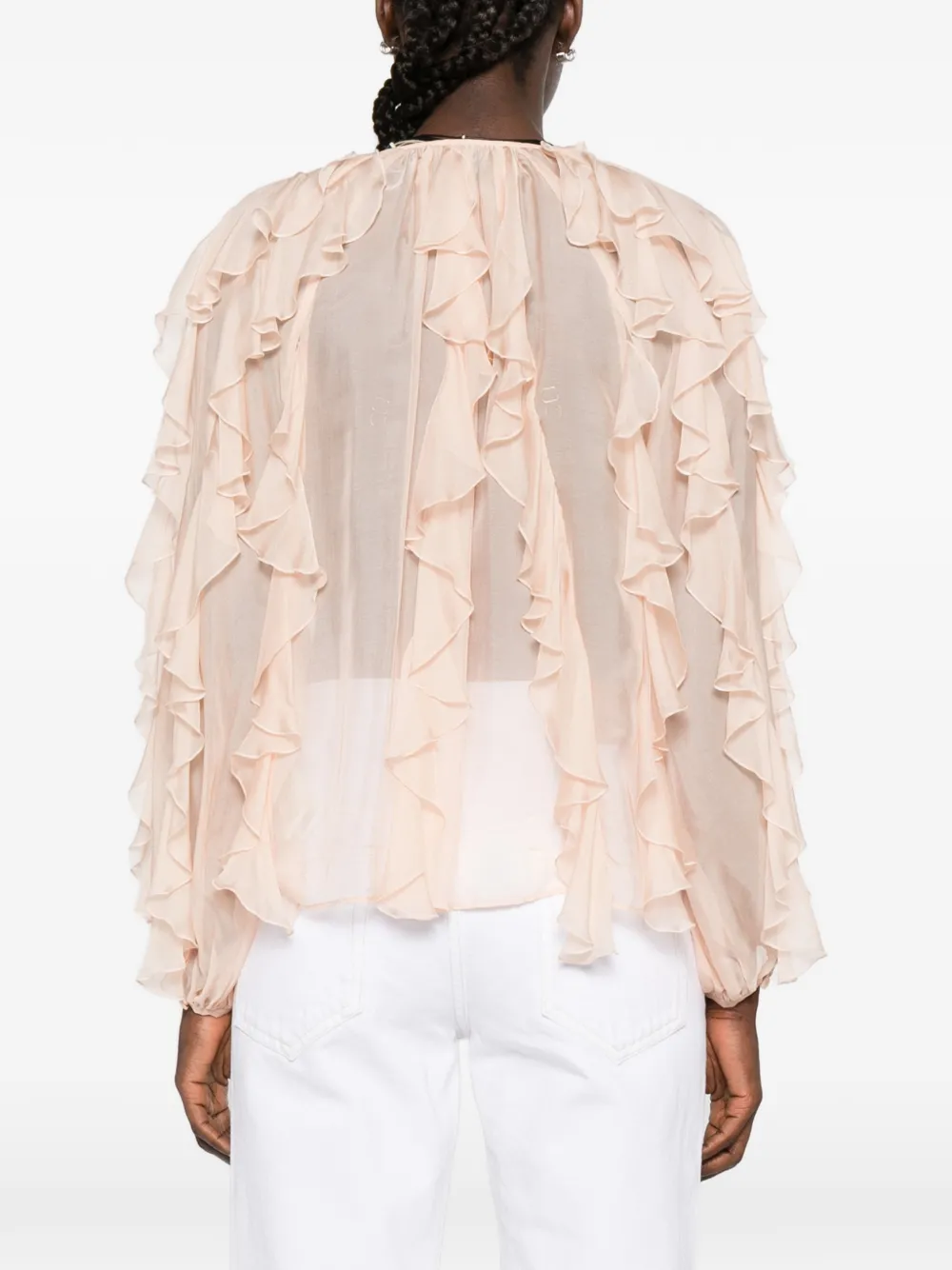 Canela Ruffled Blouse
