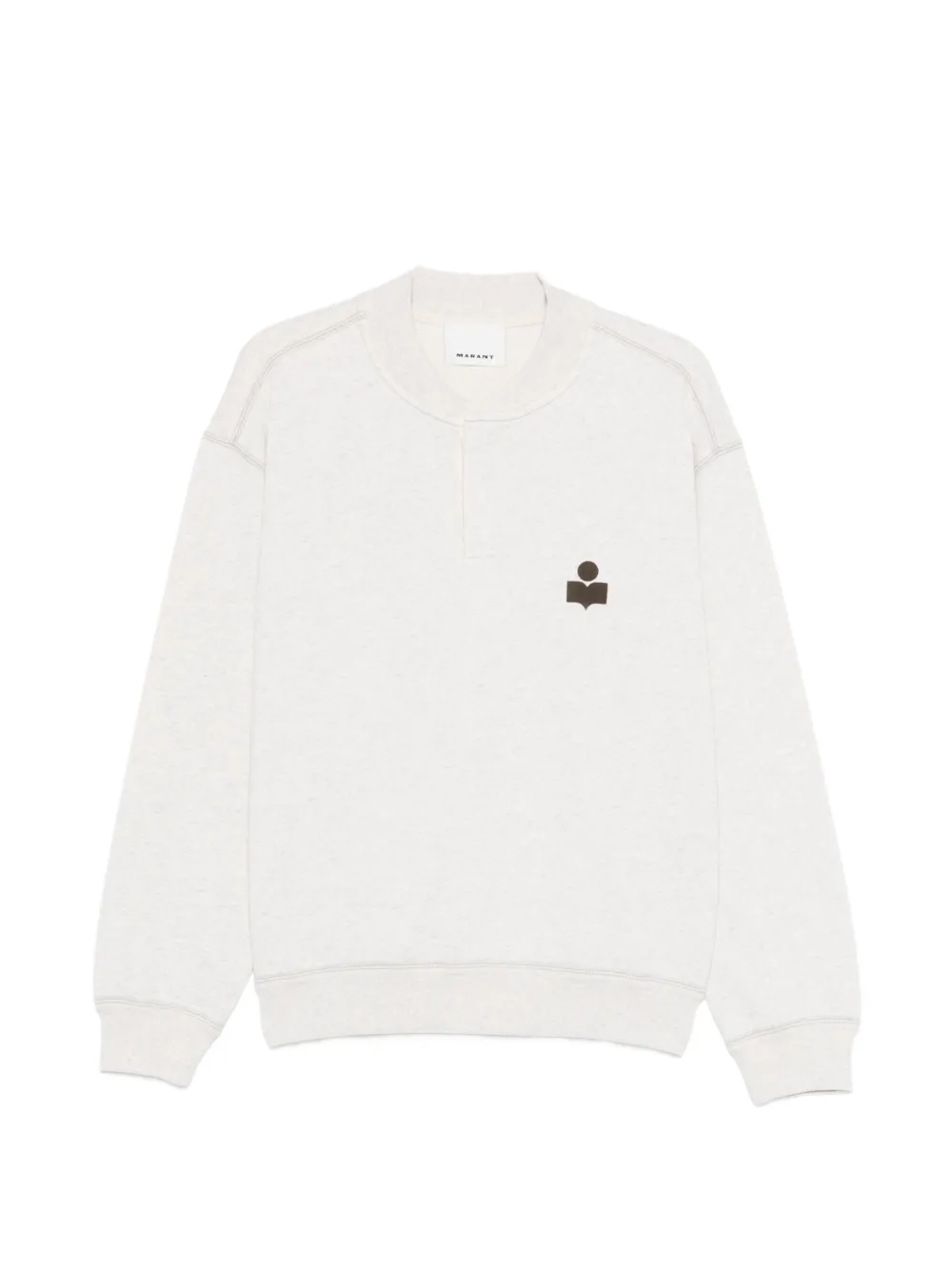 MARANT Mathias logo crew neck sweatshirt - Grigio