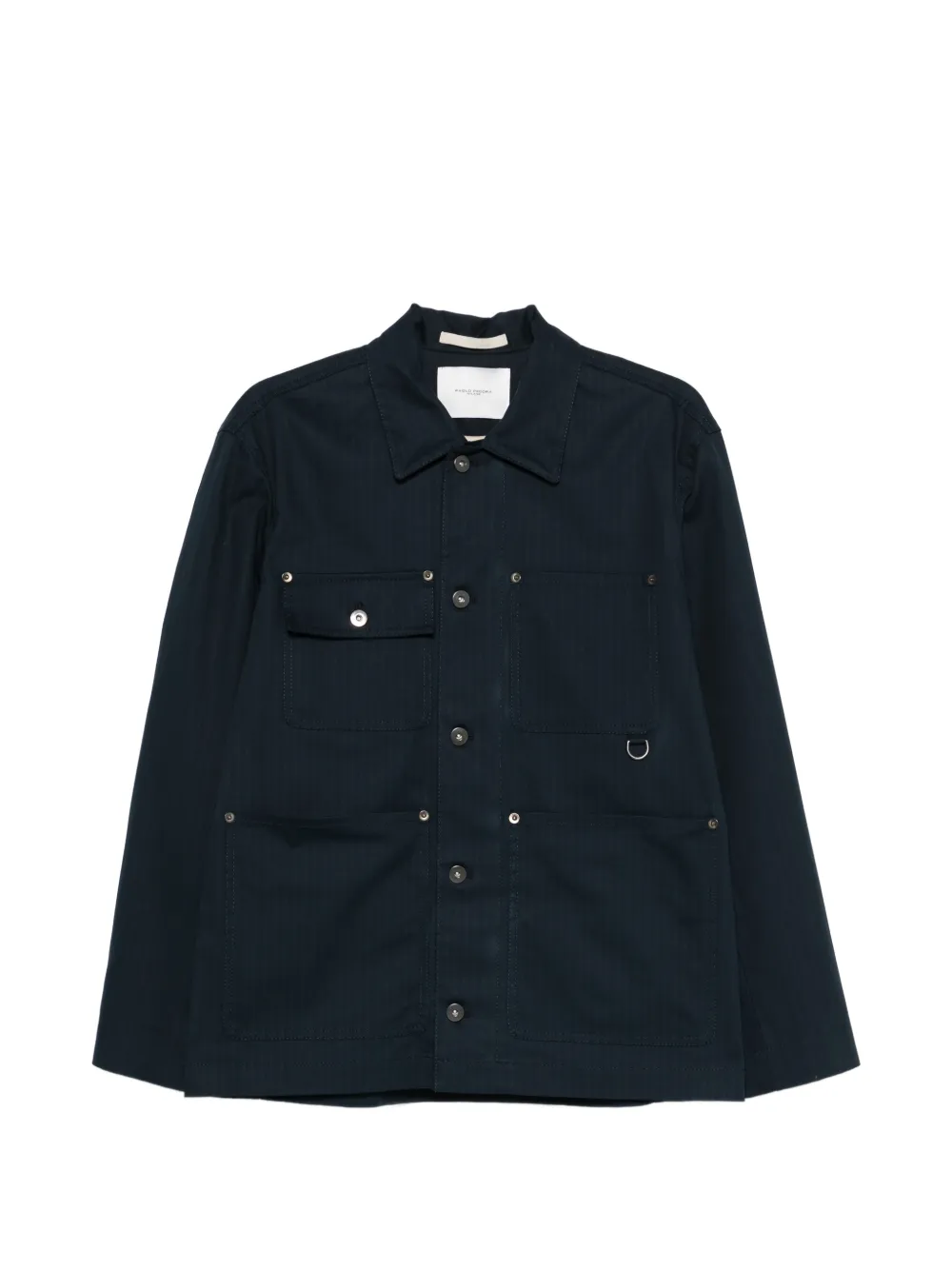Paolo Pecora buttoned patch-pocket overshirt - Blu