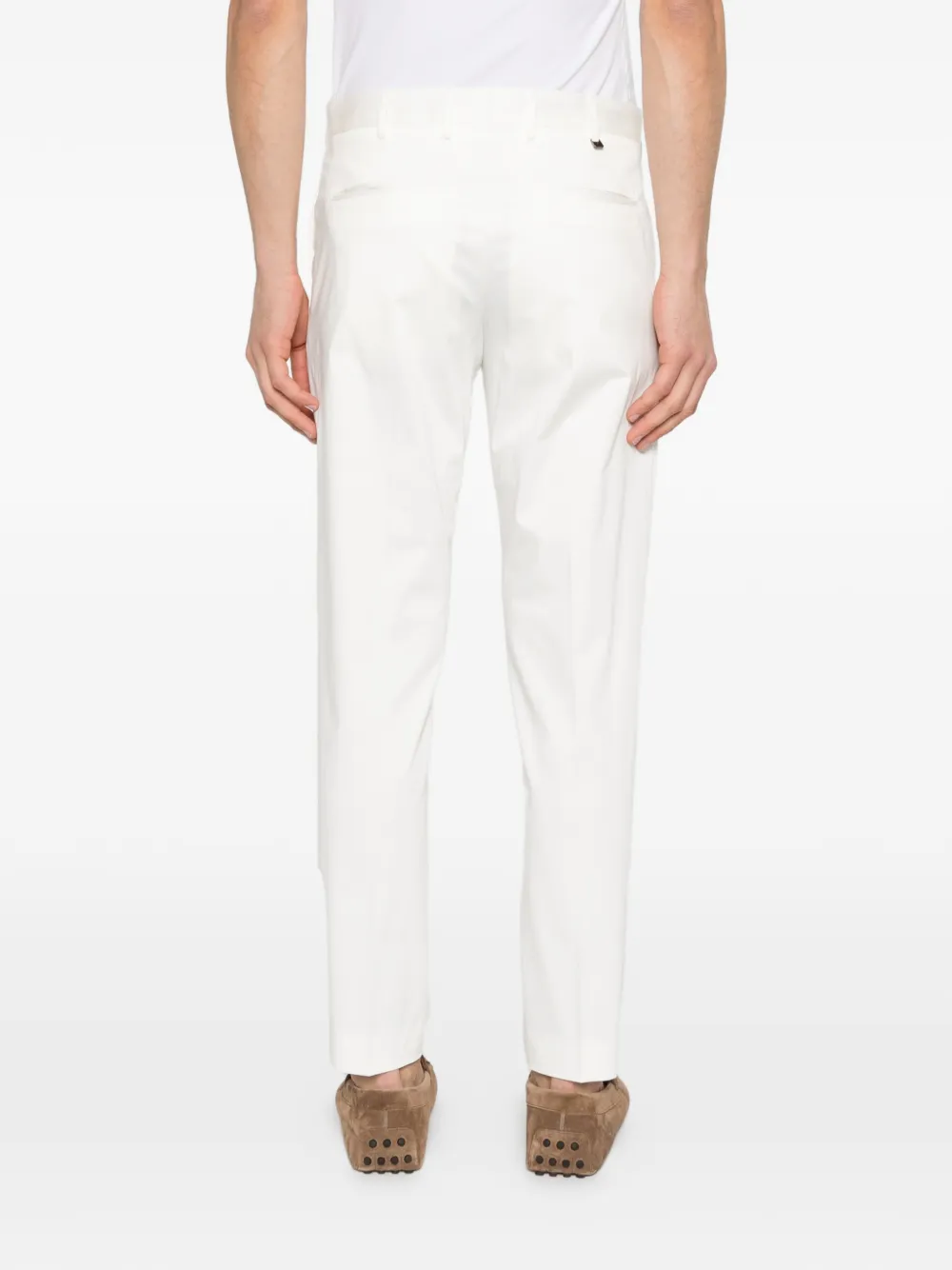 PT Torino Broek met rits Wit
