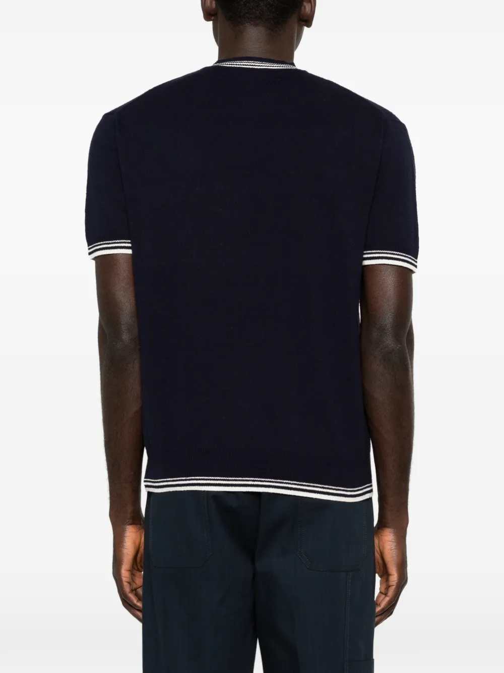 Paolo Pecora T-shirt met borstzak Blauw
