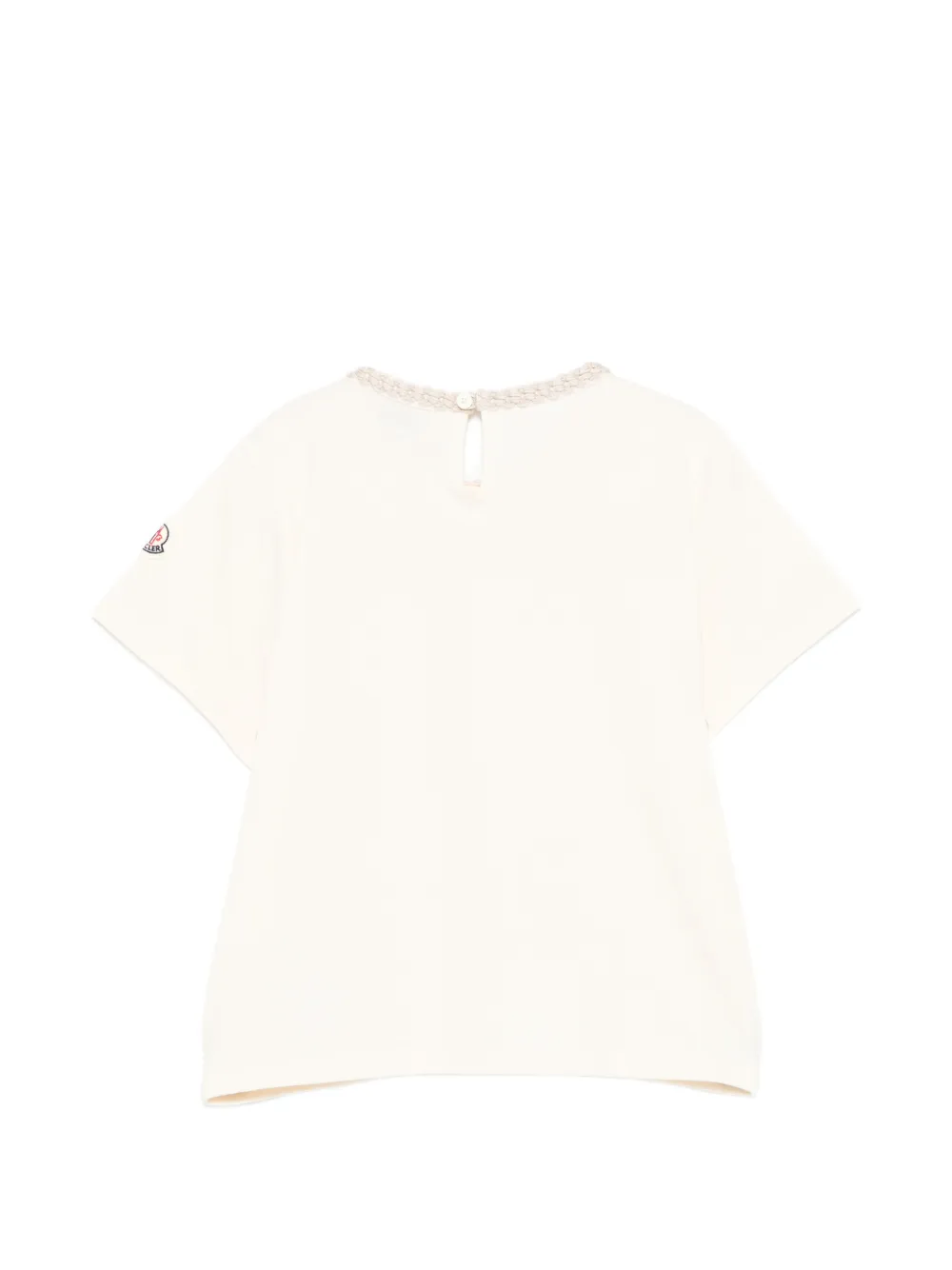  Moncler Enfant Logo-appliqué T-shirt - Neutrals 