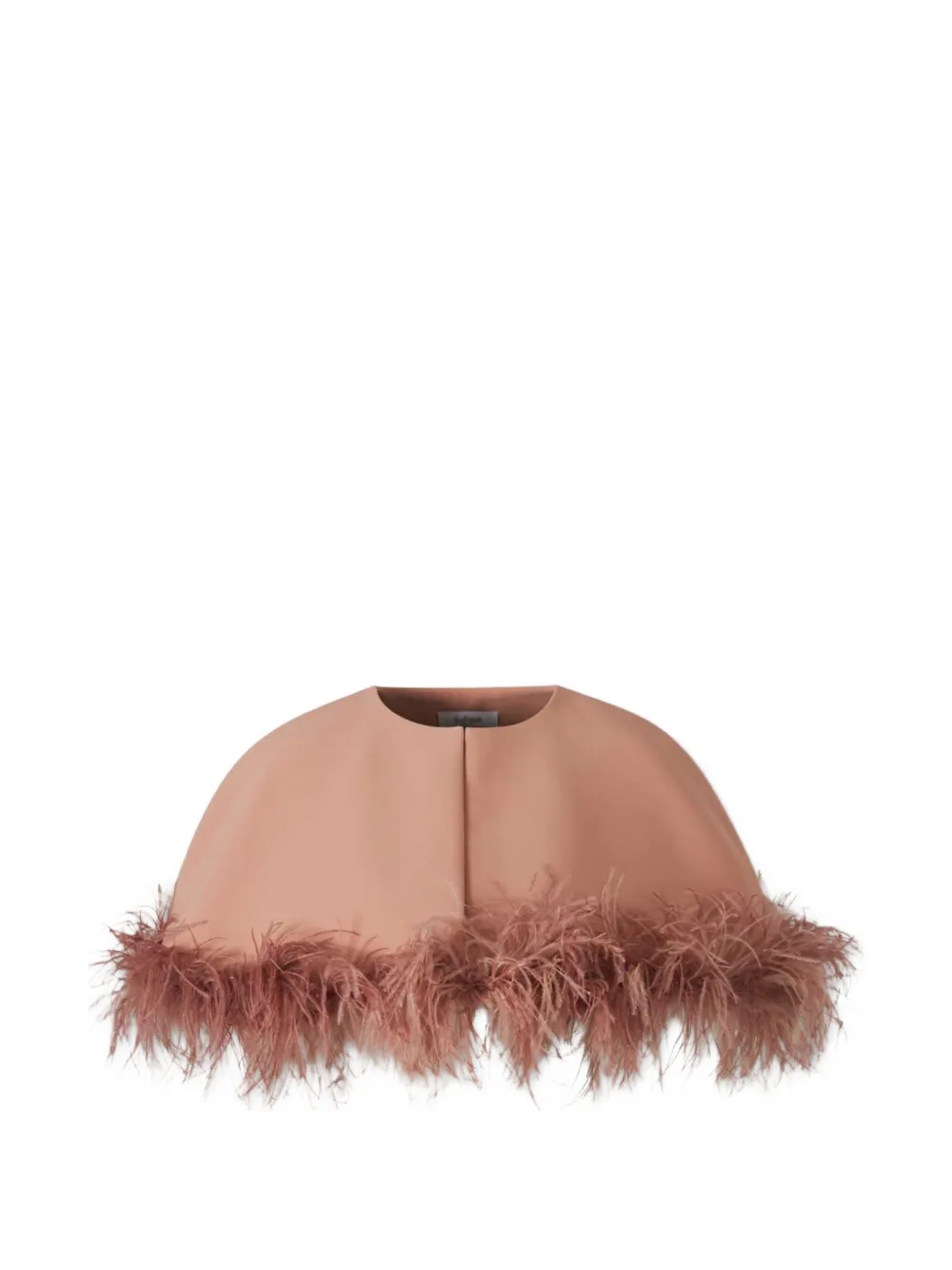 Safiyaa feather cape – Neutrals