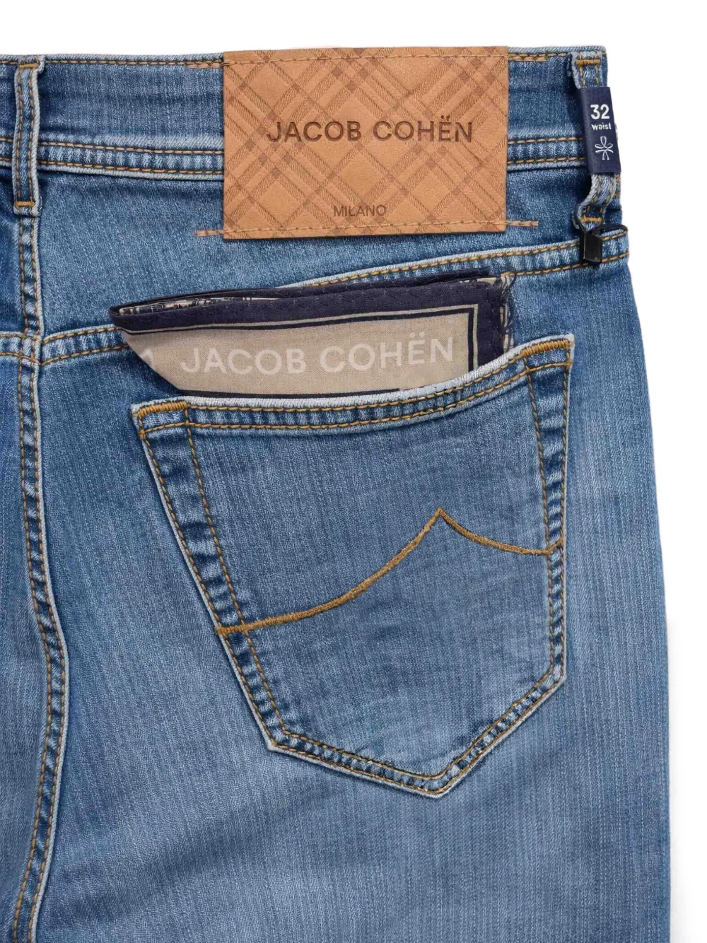  Jacob Cohën Vaqueros Con Bolsillos De Parches - Azul 