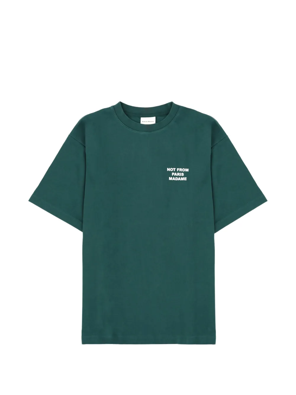 Drôle De Monsieur ribbed T-shirt - Verde