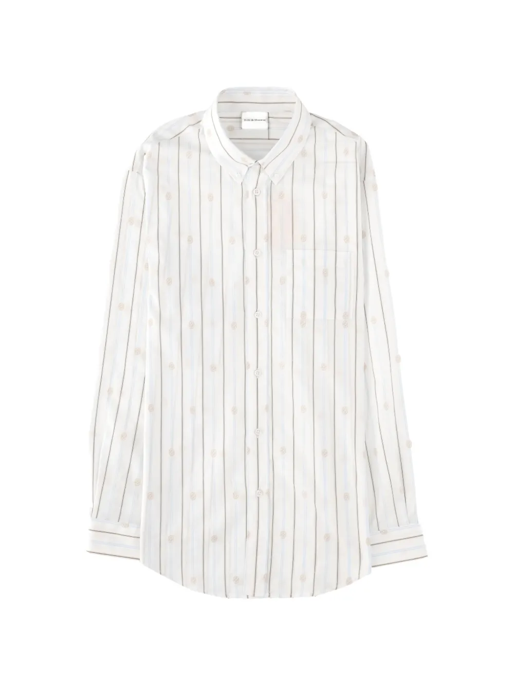 Drôle De Monsieur striped-pattern shirt - Bianco