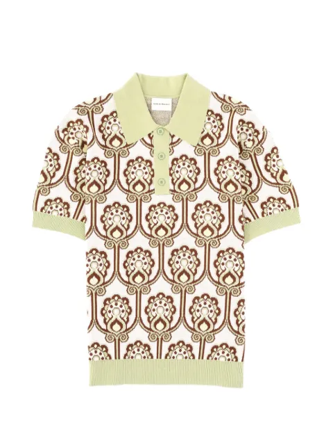 Drôle De Monsieur patterned polo shirt