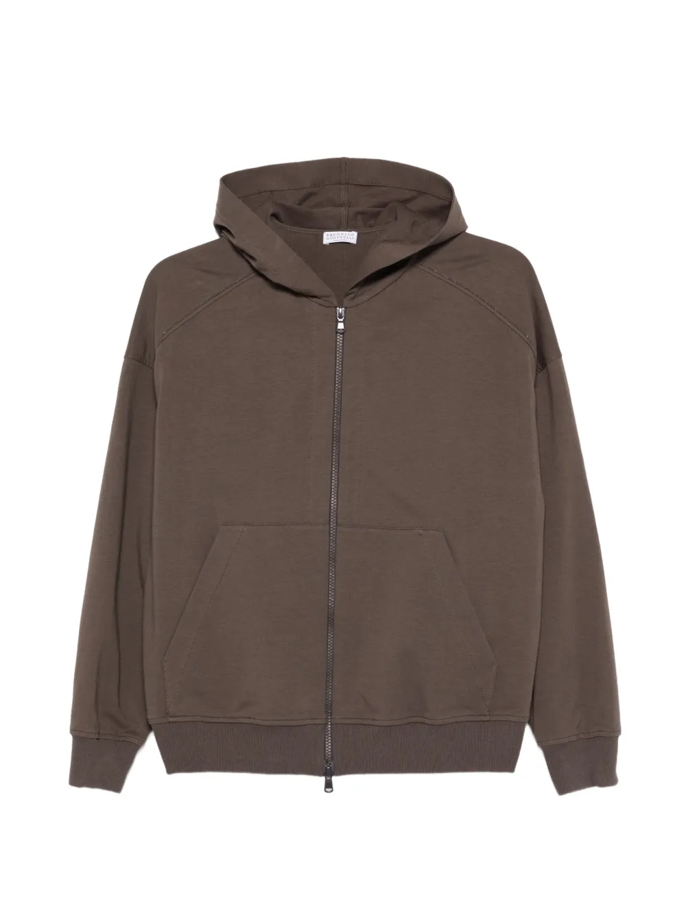 Brunello Cucinelli zip-up hoodie - Brown