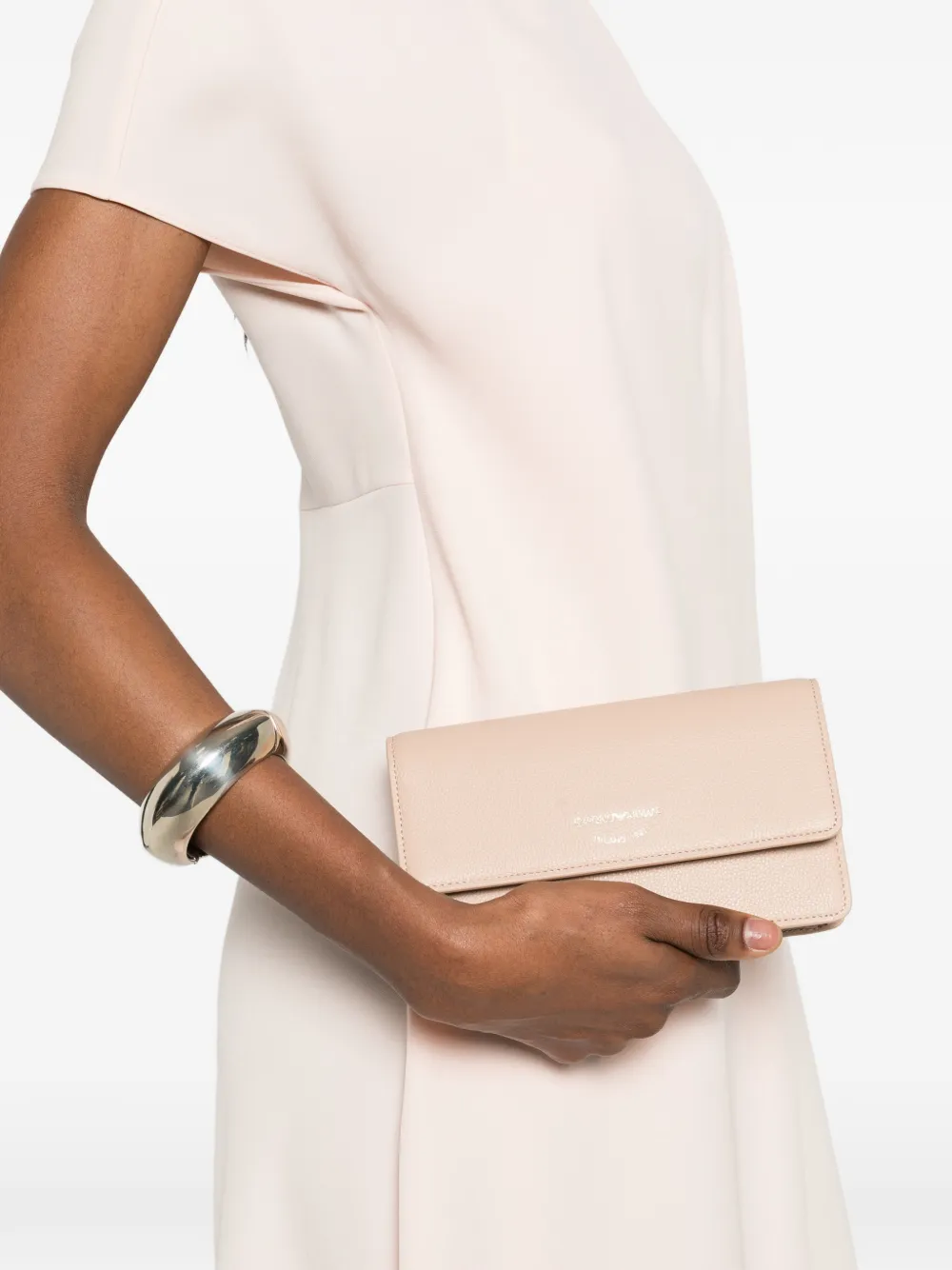 chain leather clutch bag