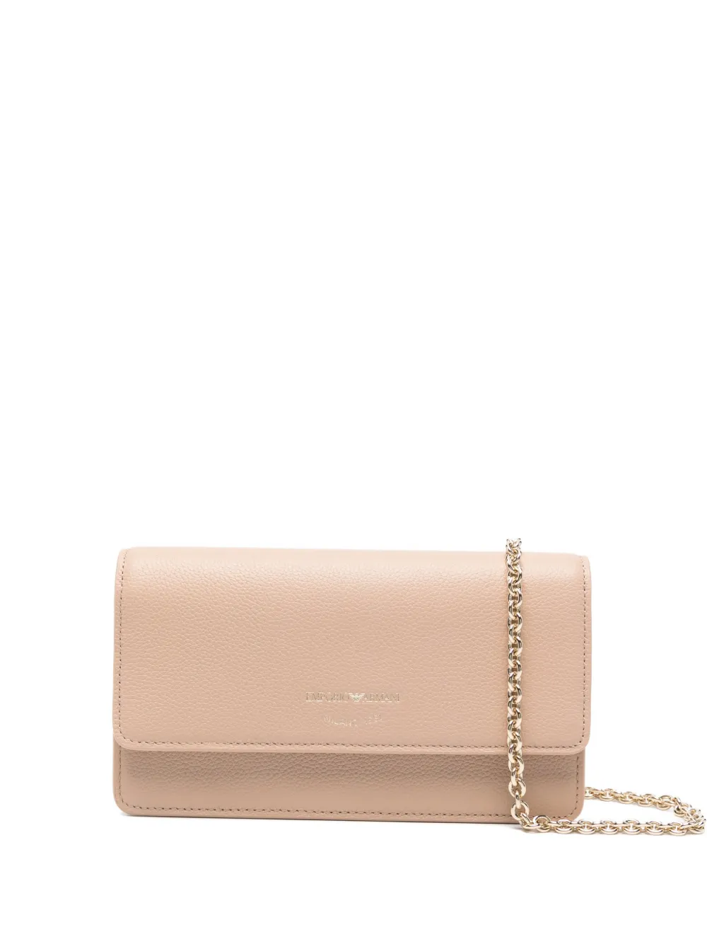 Emporio Armani chain leather clutch bag - Toni neutri