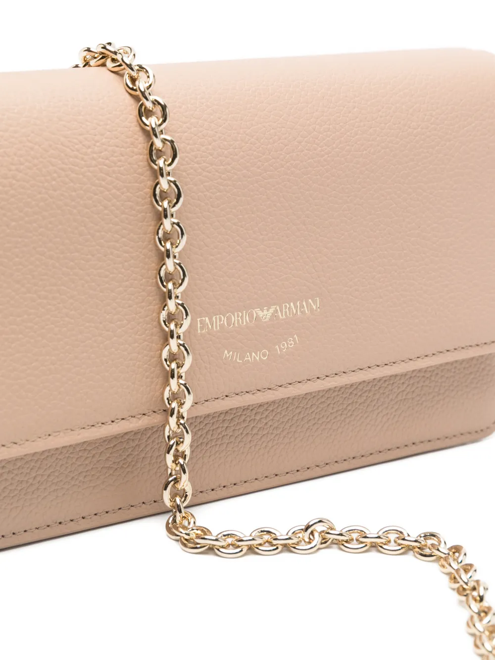 chain leather clutch bag