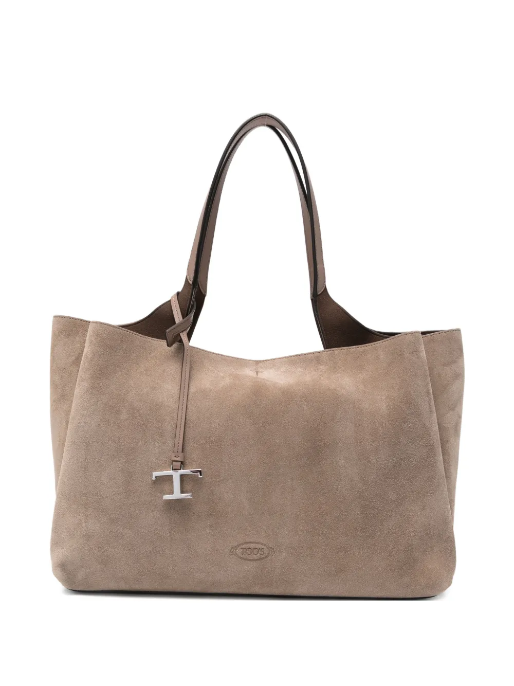Tod's Borsa tote con ciondolo - Toni neutri