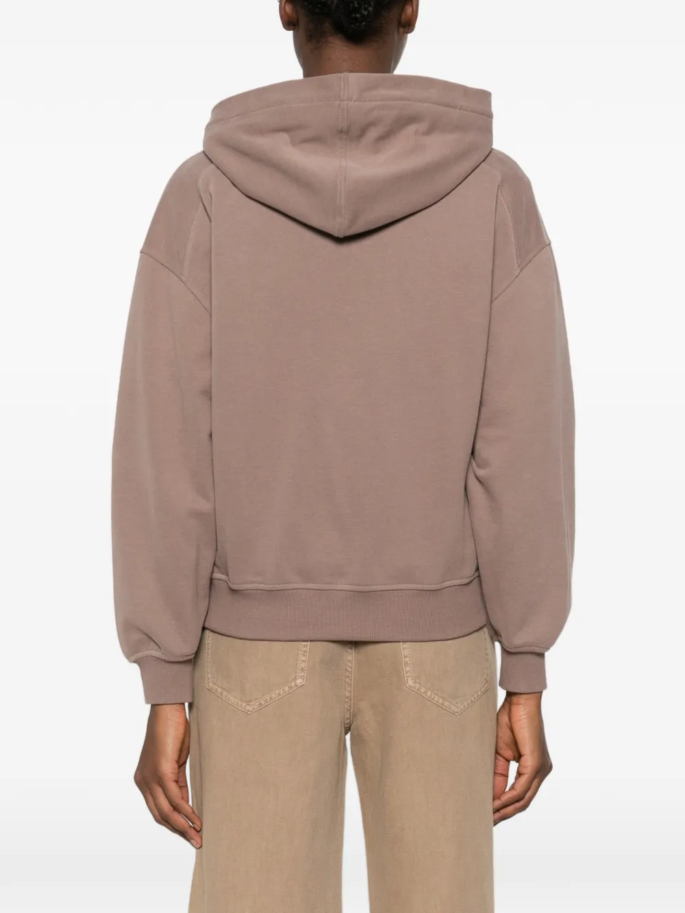 Brunello Cucinelli Hoodie met rits Bruin